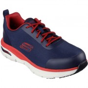 Sketchers Archfit Ringstap Safety Trainer Navy/Red